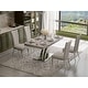 preview thumbnail 24 of 193, 65 inch Faux Marble Dining Table Set with Boucle Dining Chairs