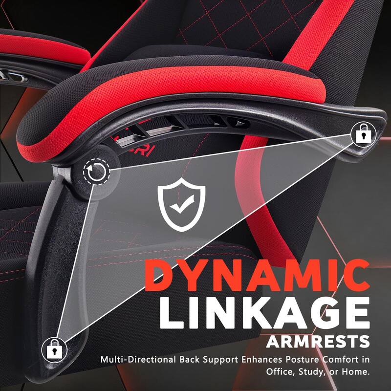 Bossin Gaming Chairs with Footrest, Big and Tall Chair 350lb Capacity, Racing Style Computer Chair with Ergonomic Lumbar Support