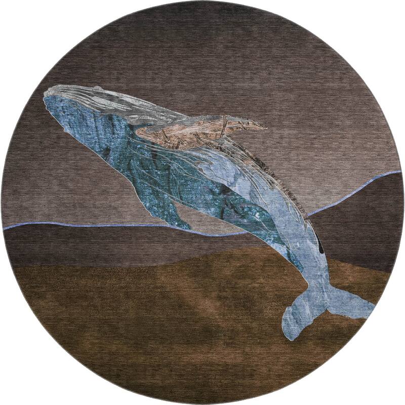 Premium Washable Super Soft Modern Whale Mayfield Rug