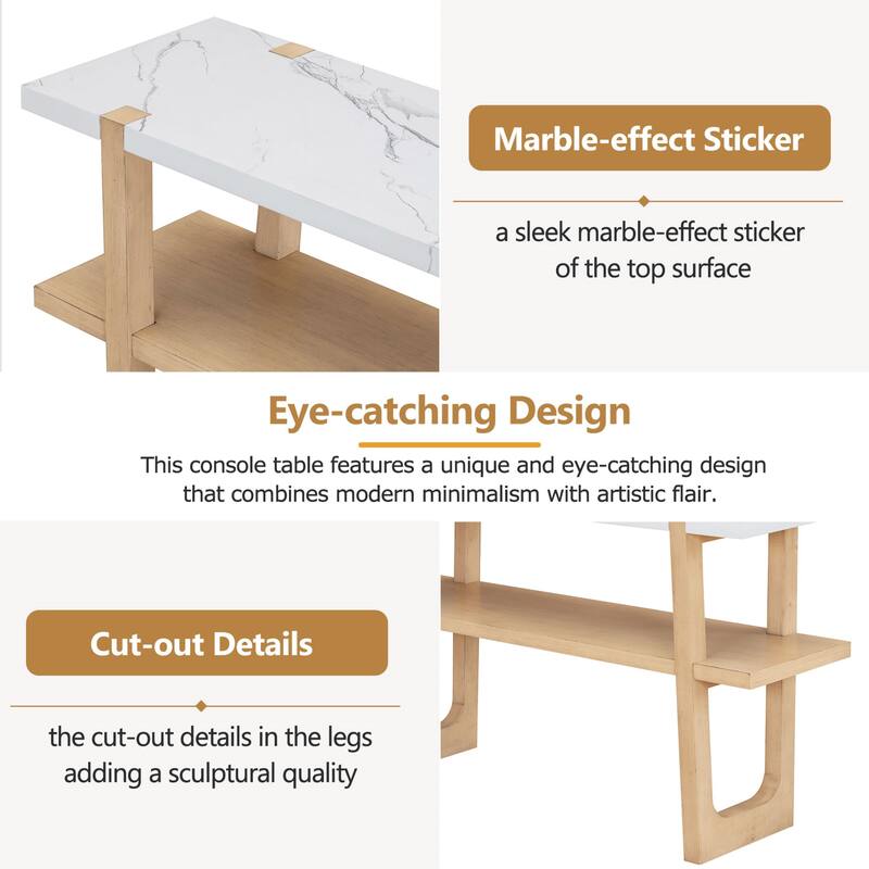 Wooden Base Multifunctional Console