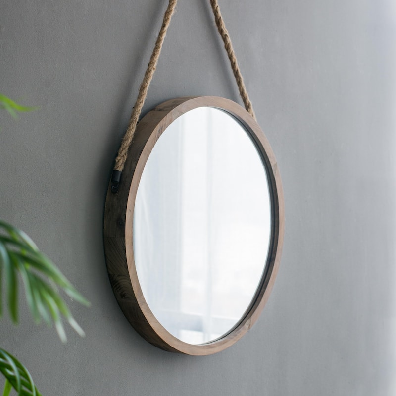 Round Metal Wall Mirror