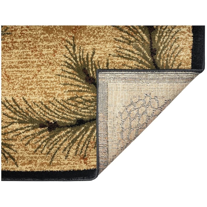 Sunset Valley Spruce Pine Antique Lodge Area Rug