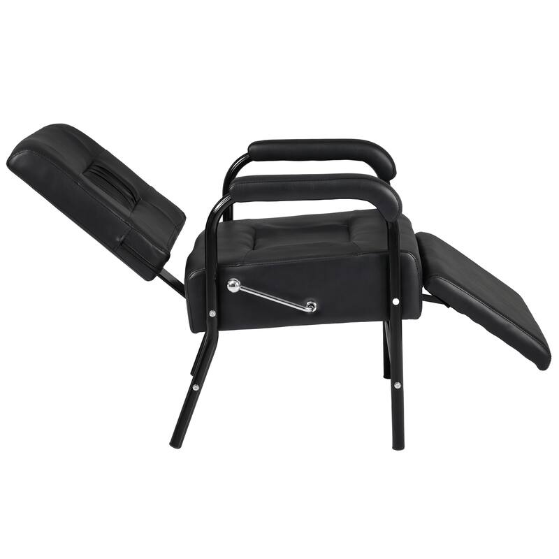 Controled Reclining Shampoo Chair with Footrest for Salon - N/A