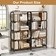 preview thumbnail 15 of 18, 63'' 5-Tier Open Metal Bookshelf