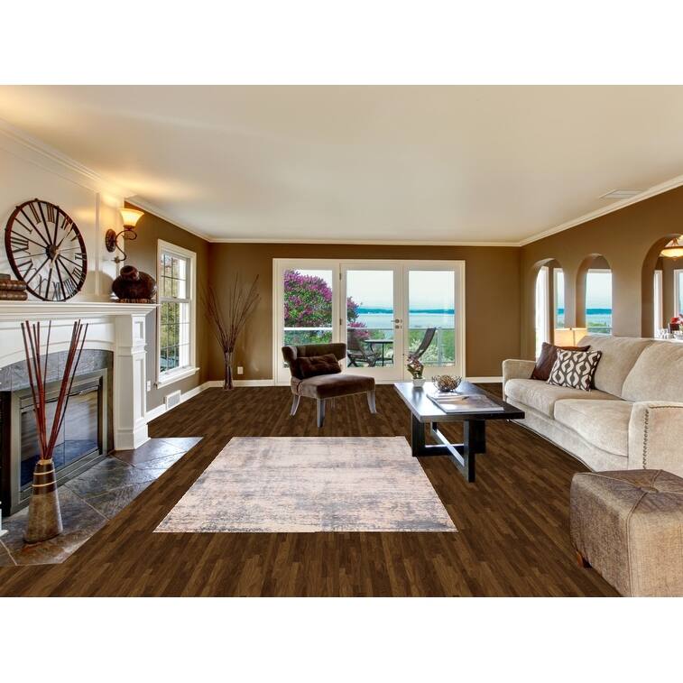 Abstract Modern Area Rug Hand-Knotted Wool Carpet - 5'0"x 7'11"