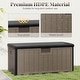 preview thumbnail 24 of 42, Costway Storage Box with Lockable Design & Gas Strut Handle 2 Person - See Details