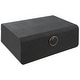 preview thumbnail 4 of 4, Uttermost Lalique Black Shagreen Box - 12.875 W x 4.5 H x 9 D (inches)