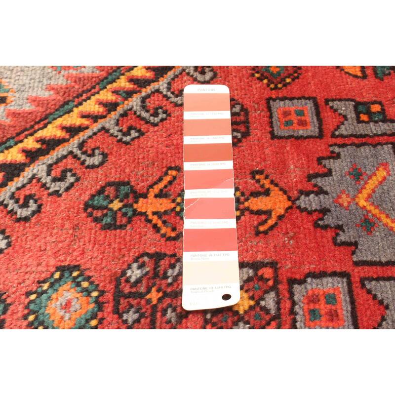 ECARPETGALLERY Hand-knotted Andelz Red Wool Rug - 4'1 x 6'11