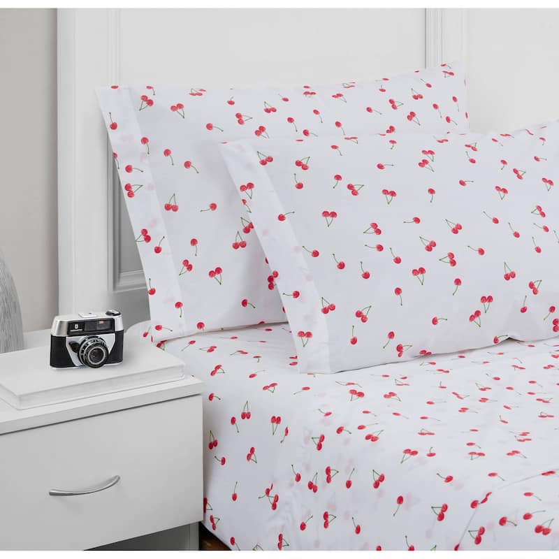Poppy & Fritz Cotton Percale Printed Bed Sheet Sets