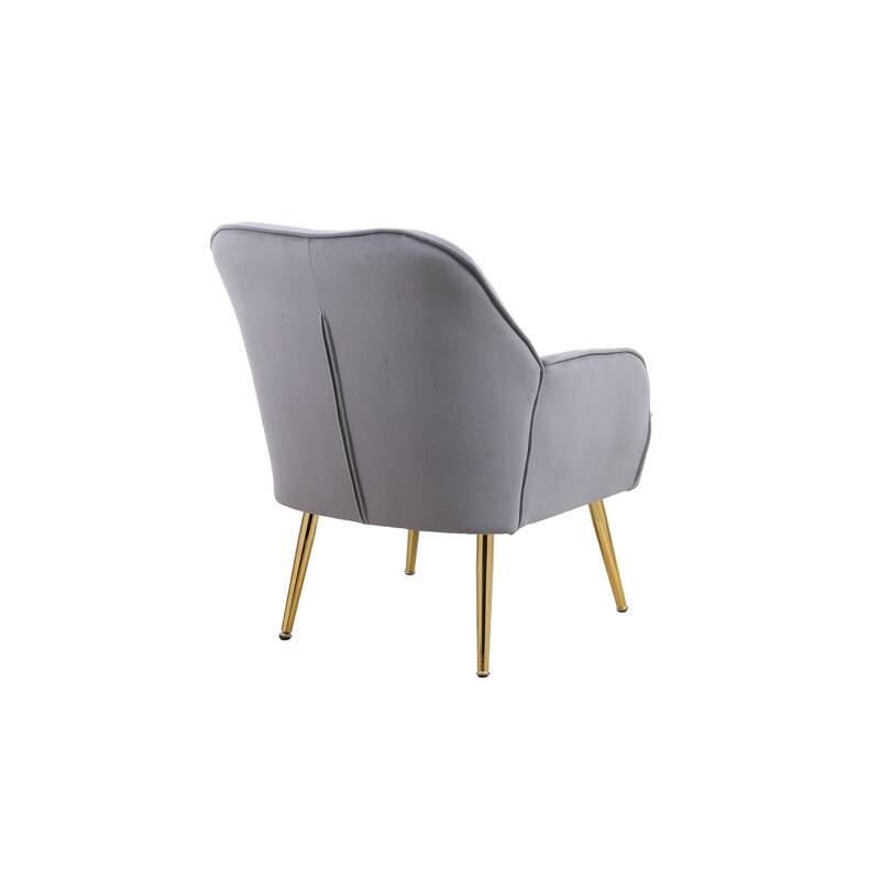 Modern Velvet Easy Assemble Sherpa Armchair for Living Room,Bedroom