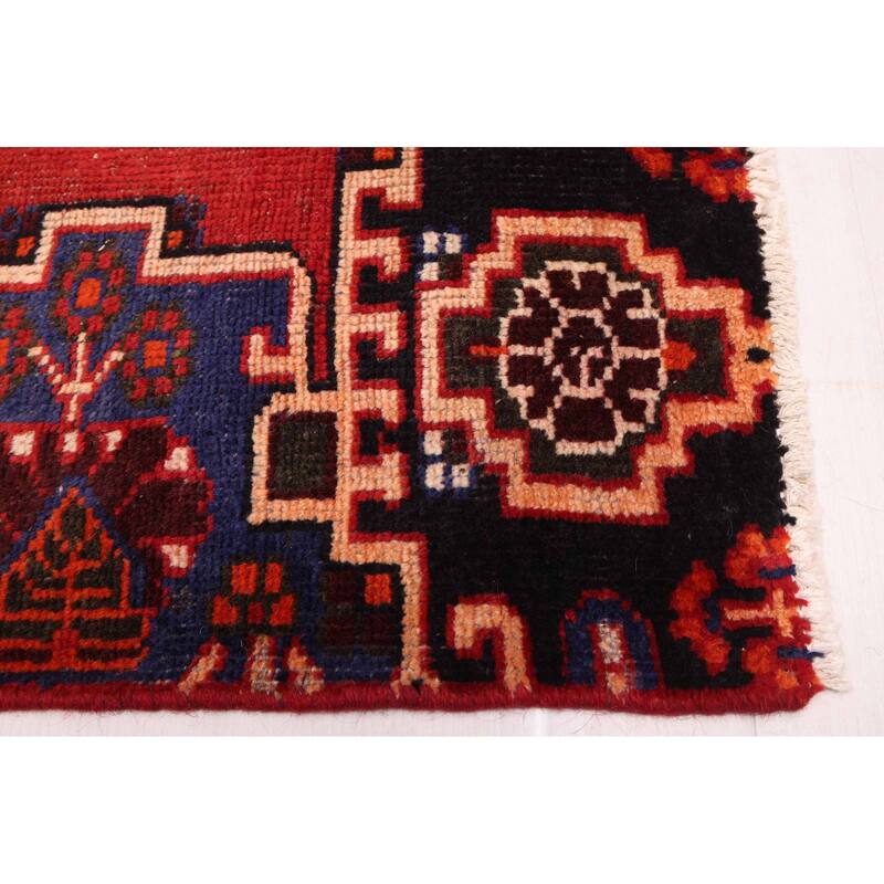 ECARPETGALLERY Hand-knotted Andelz Red Wool Rug - 4'0 x 7'3