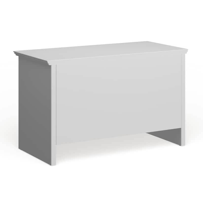 Porch & Den Candace White Wood Shoe Bench