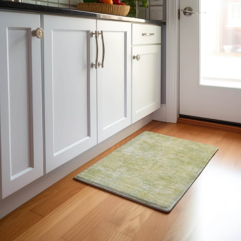 Premium Washable Super Soft Abstract Contemporary Mayfield Rug - Gold - 1' 8" x 2' 6"
