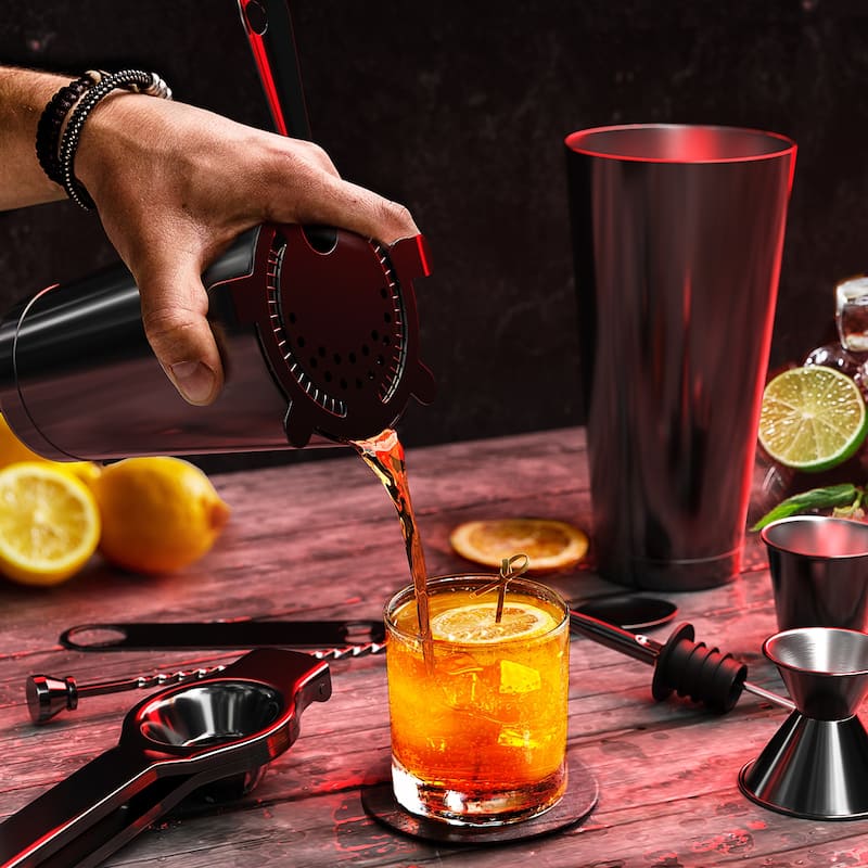 JoyTable Bartender Kit - Cocktail Set Kit - Bartender Drink Mixer Shaker Bar Tool Set