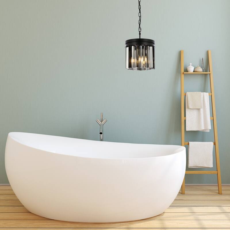 Royce Edge 3-Light Matte Black Pendant