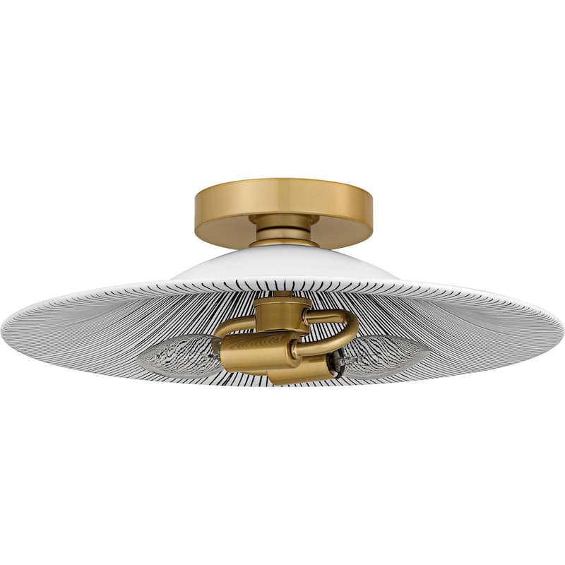 Light Gold Flush Mount from the Indigo Collection - Light Gold