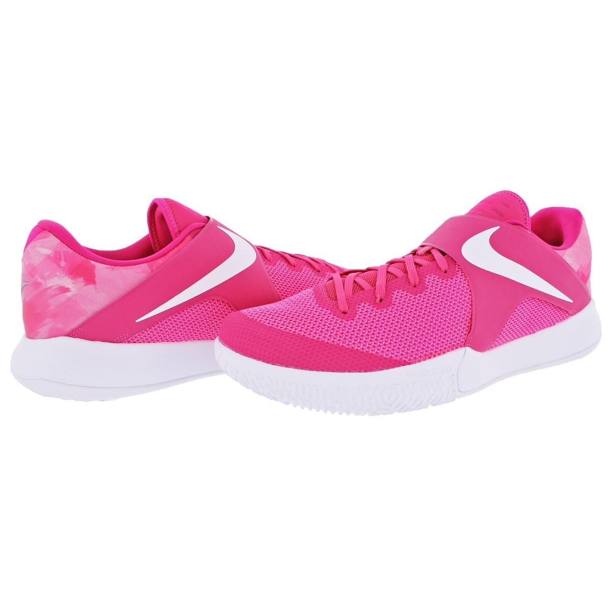 Shop Nike Mens Zoom Live Basketball Shoes Lace Up Breast Cancer