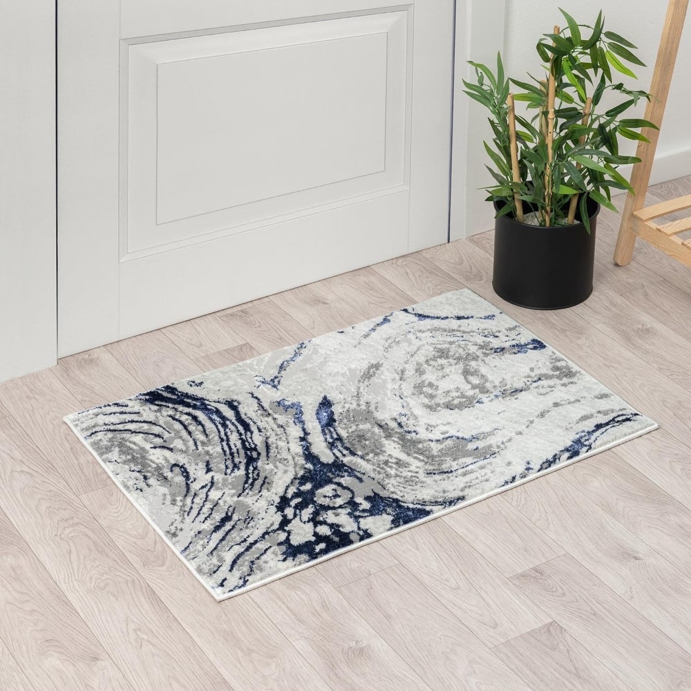 Luxe Weavers Marble Swirl Area Rug, Stain-Resistant Carpet