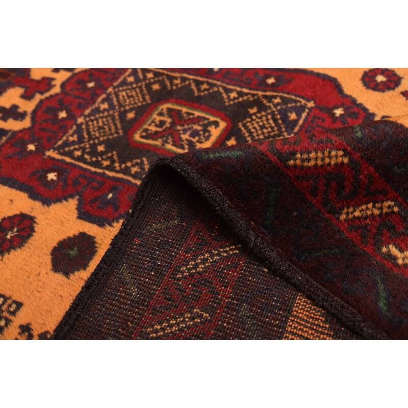 ECARPETGALLERY Hand-knotted Teimani Burnt Orange Wool Rug - 3'7 x 6'7