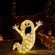 preview thumbnail 15 of 29, Glitzhome 3ft Lighted Halloween Ghosts Family Outdoor Décor with Warm white LEDs