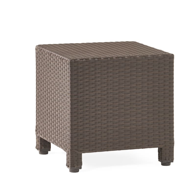 Puerta Outdoor Wicker 3-piece Swivel Chat Set with Cushions by Christopher Knight Home