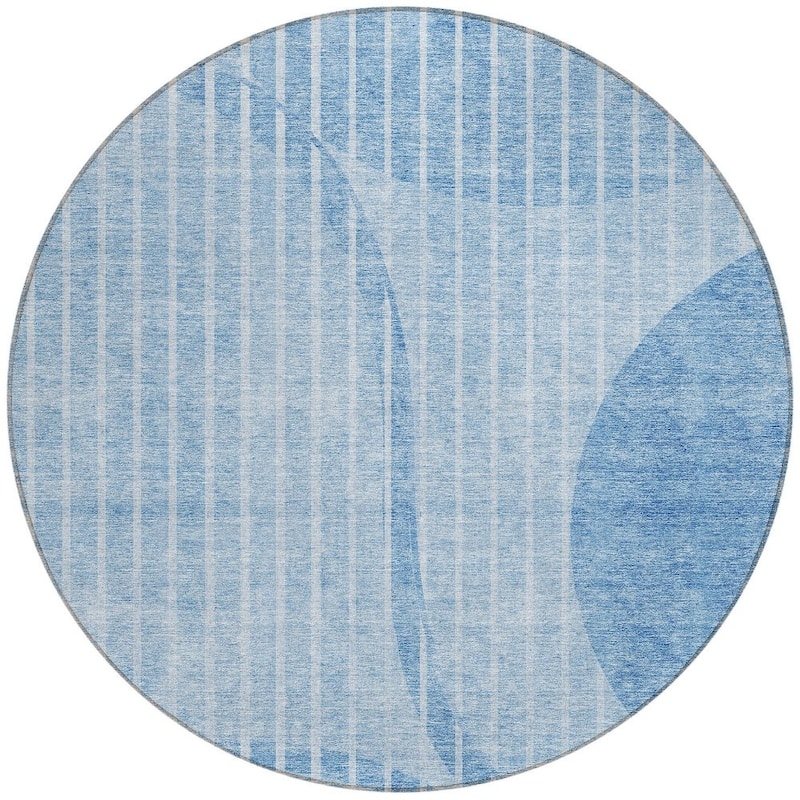 HomeRoots Striped Transitional Rectangle Outdoor Rug