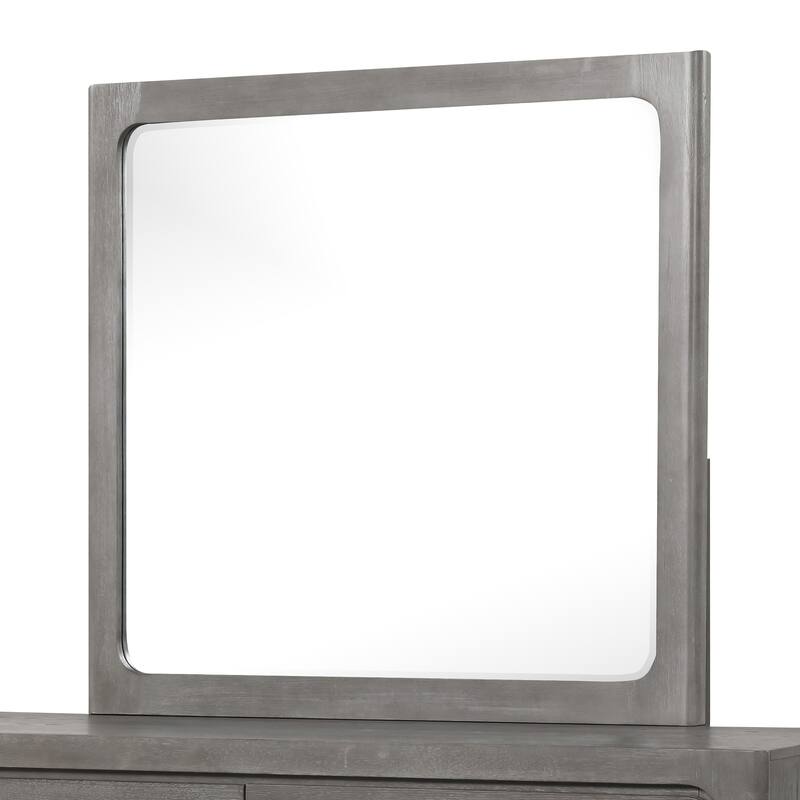 Furniture of America Sorelle Modern 2-piece Solid Wood Dresser and Mirror Set