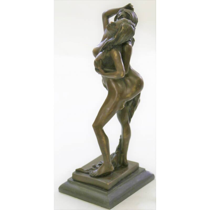Original Mavchi Sweet Nothing Lovers Art Bronze Statue Sculpture