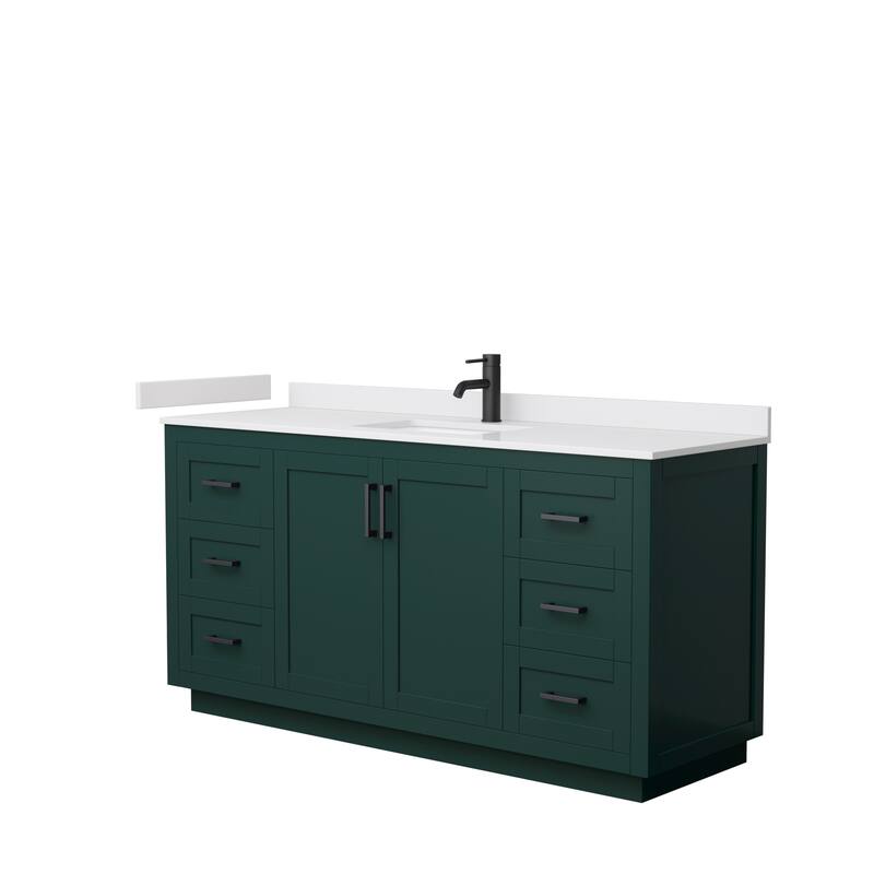 Miranda Single Vanity Set, Cultured Marble Top, No Mirror