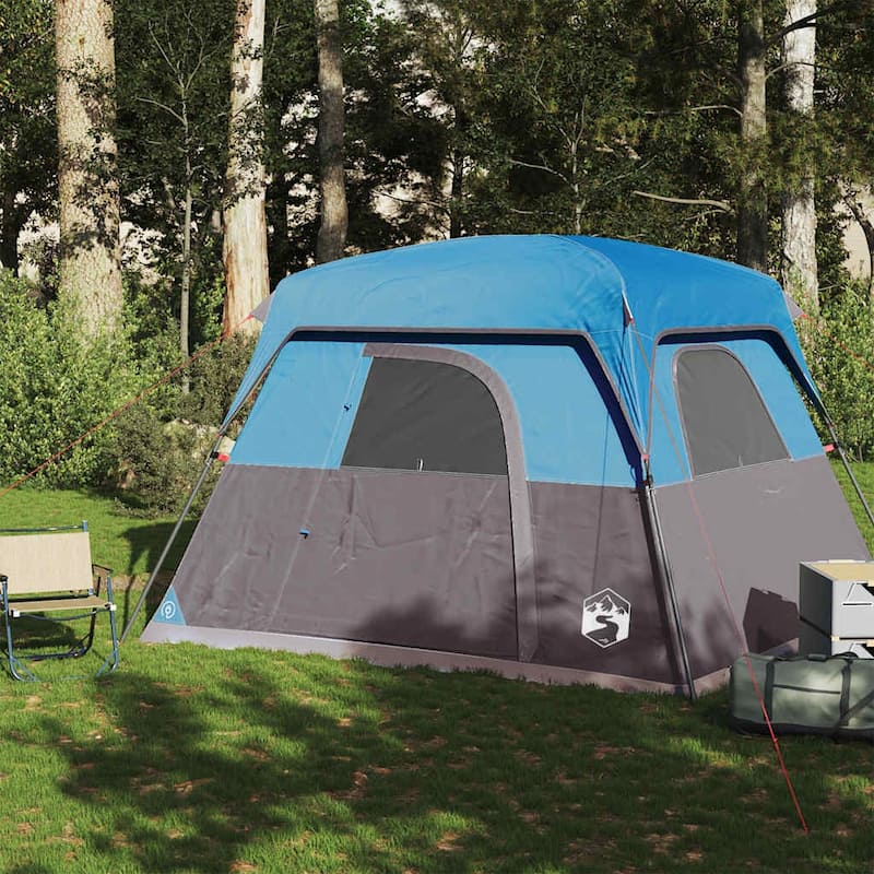 vidaXL Camping Tent Cabin 4-Person Waterproof