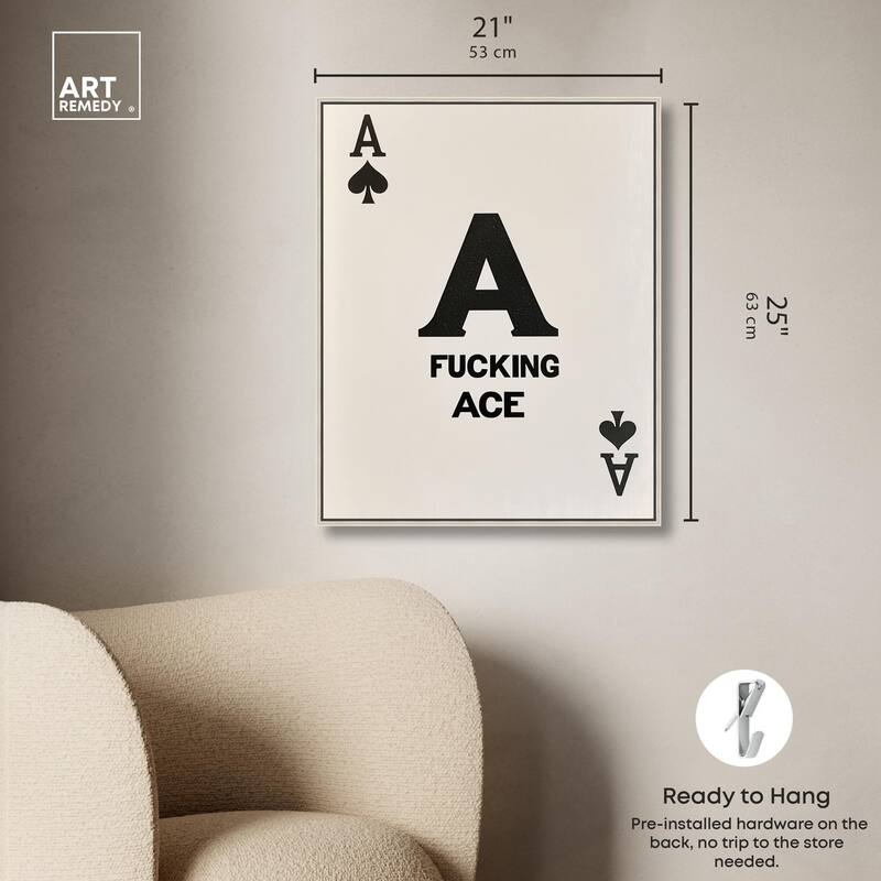 Ace Canvas by Art Remedy