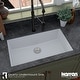 preview thumbnail 22 of 52, Karran Undermount 32.5 in. Large Single Bowl Quartz Kitchen Sink Kit