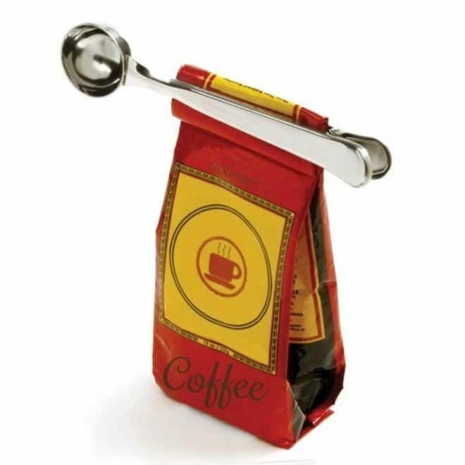 Norpro Coffee / Tea Stainless Steel Scoop with Bag Clip