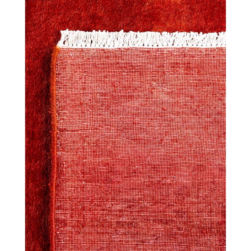 Contemporary Overdyed Wool Hand Knotted Runner - 2' 9" x 17' 10"