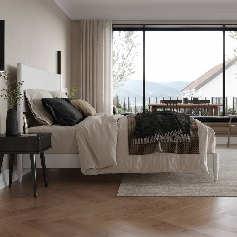 Pasadena Solid Wood Low Profile Platform Bed