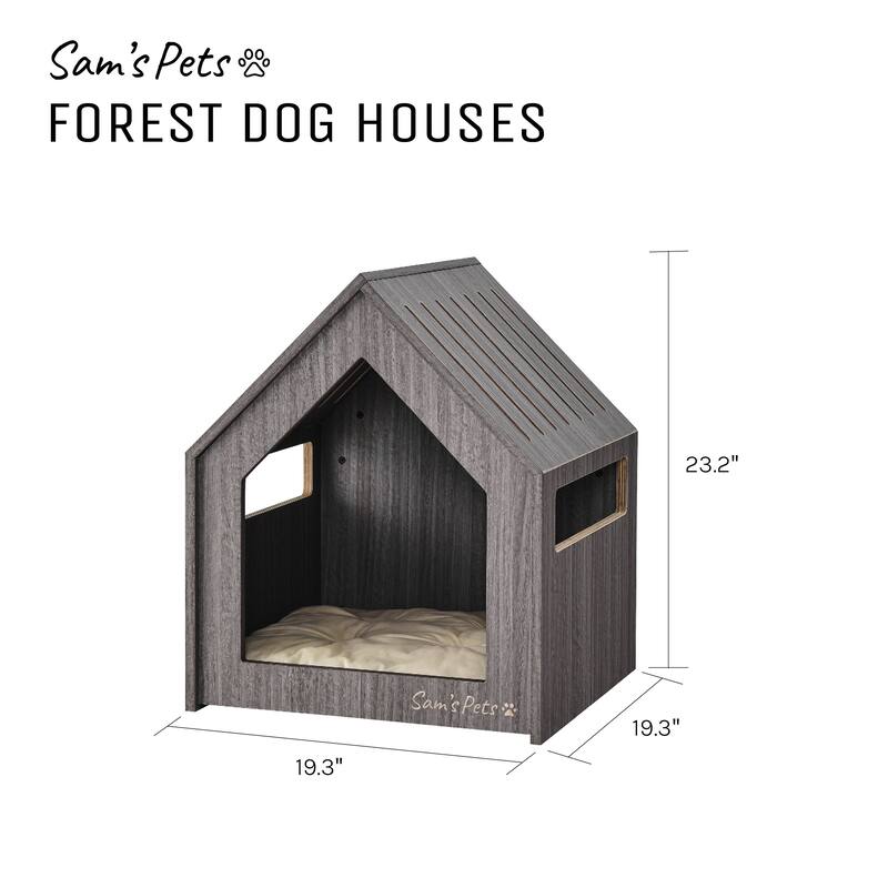Forest 23'' Dog House In Gray - 23
