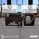 preview thumbnail 27 of 61, Karran Undermount Quartz 33 in. Double Bowl 60/40 Kitchen Sink with Bottom Grids and Strainers