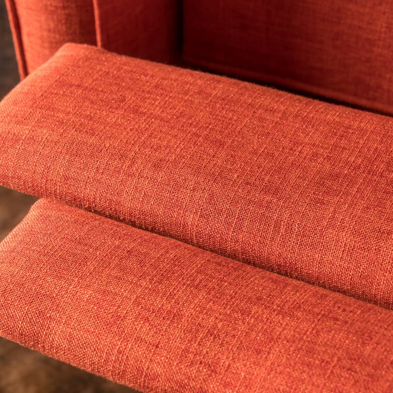 Mervynn Mid-Century Modern Button Tufted Fabric Recliner by Christopher Knight Home