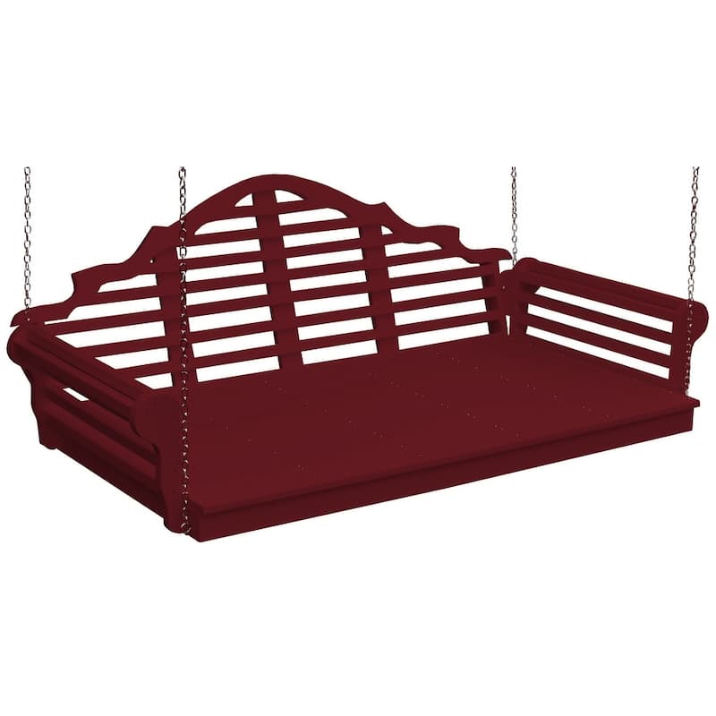 Poly 6' Marlboro Swingbed - Cherrywood