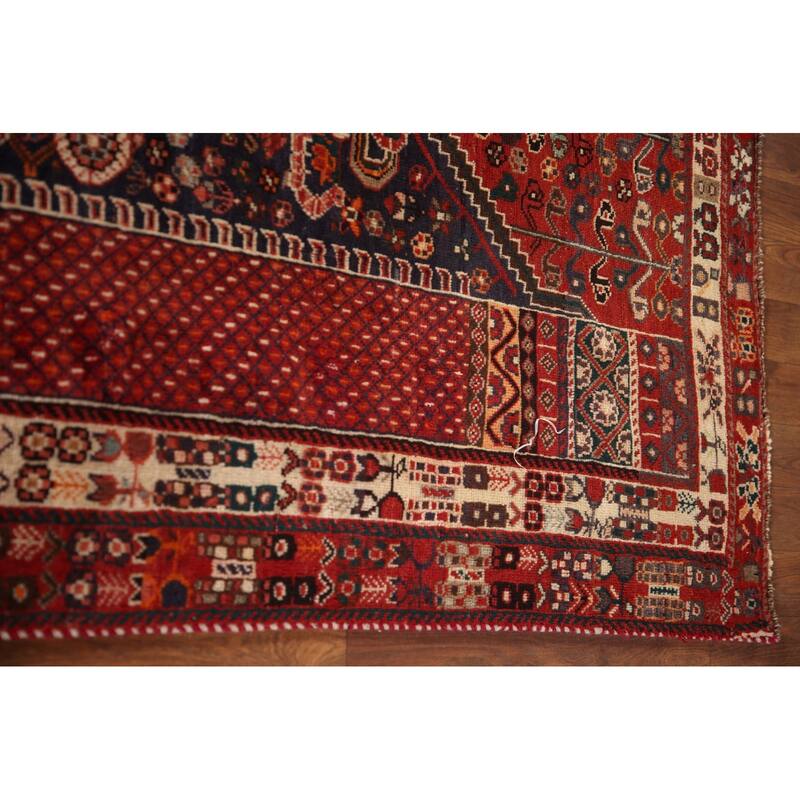 Kashkoli Persian Vintage Area Rug Handmade Wool Carpet - 5'5"x 9'1"