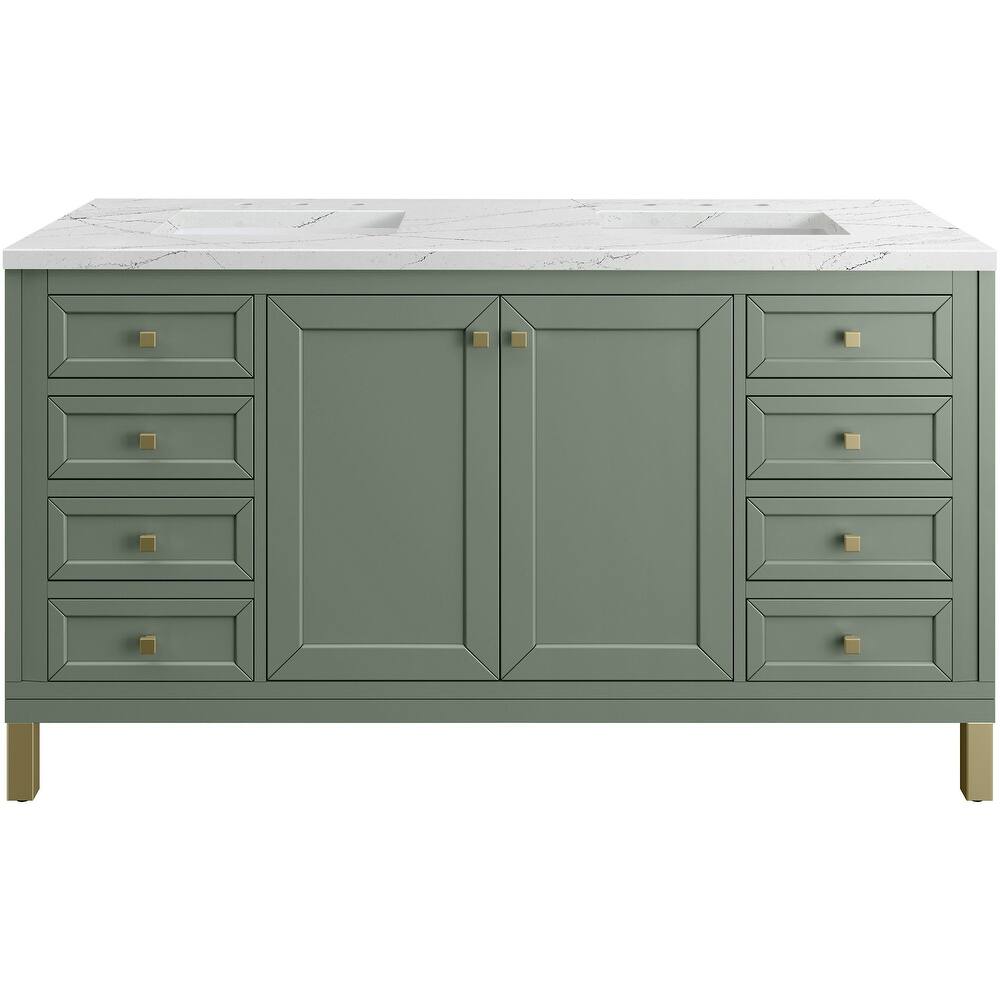 James Martin Vanities 503-V60D-FENC Chicago 60" Free Standing Double