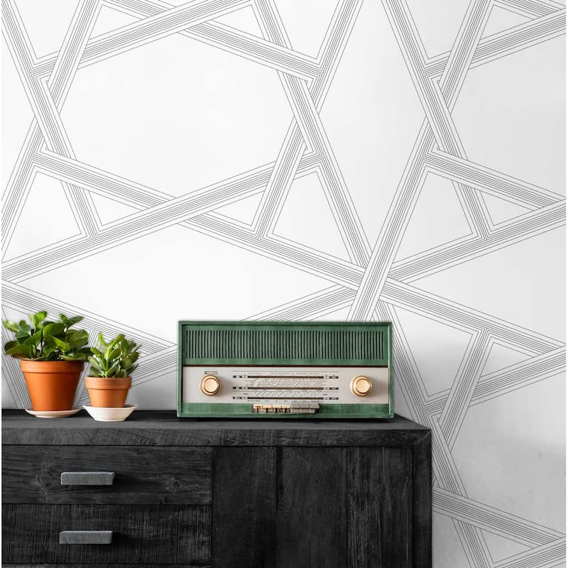 NextWall Crossroads Geo Peel and Stick Wallpaper