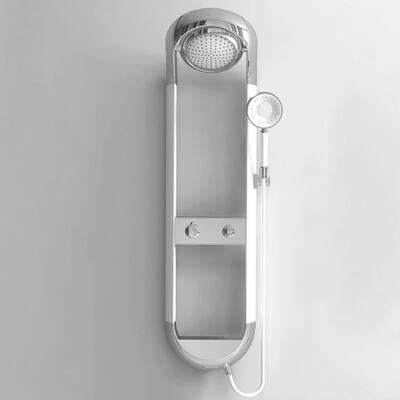 Premium Multi-Function Shower System with Adjustable Modes and Dual Storage Shelves