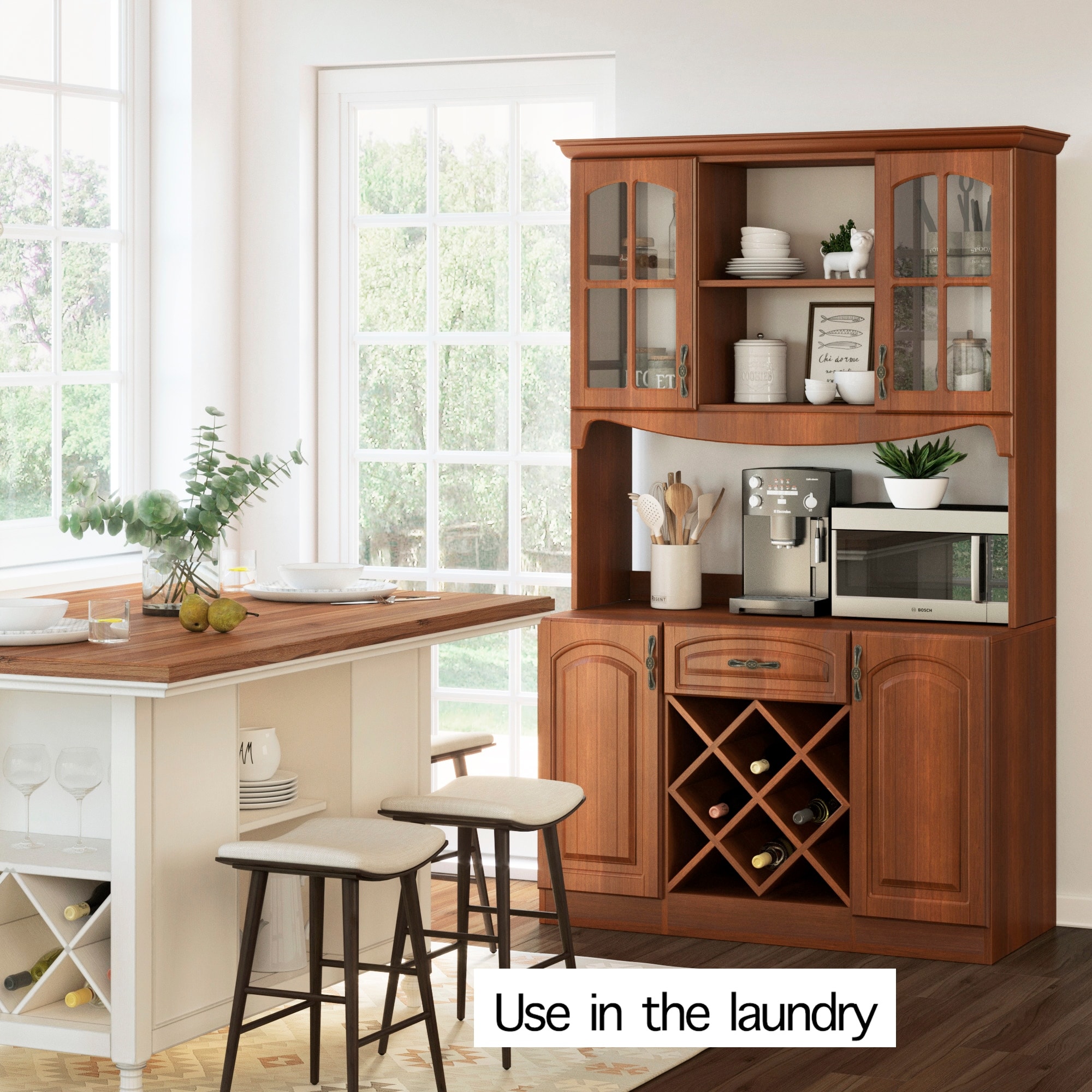 Living skog pantry kitchen storage cabinet mdf deals