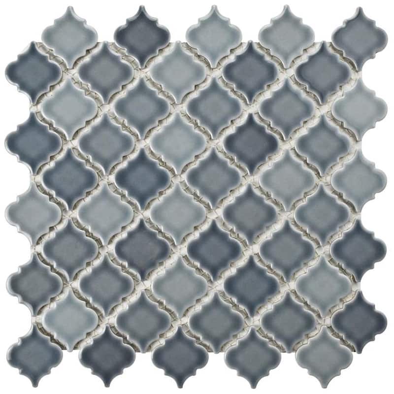 Merola Tile Hudson Tangier Stillwater 12-3/8" x 12-3/8" Porcelain Floor and Wall Tile