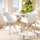preview thumbnail 9 of 9, Galen Modern and Contemporary Plastic and Wood Dining Set (5pc)