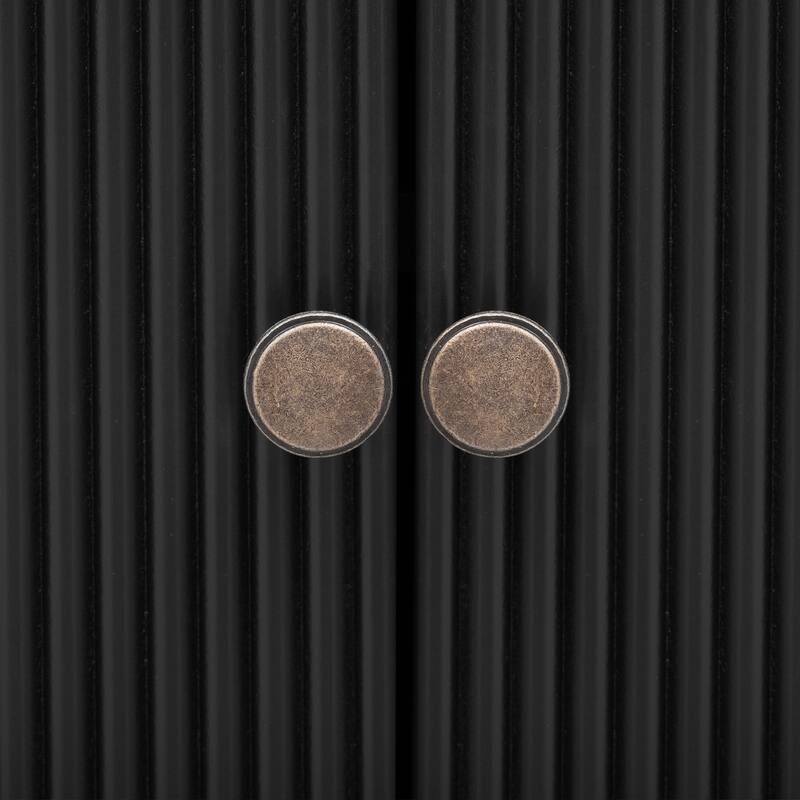 Modern Sleek Storage Buffet Cabinet Sideboard with 3 Adjustable Shelves, for Living Rooms and Entryways