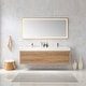 preview thumbnail 2 of 7, Palencia 72" Wall-Mount Vanity with White Sink Top and Mirror