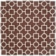 preview thumbnail 58 of 82, SAFAVIEH Handmade Cambridge Tula Modern Moroccan Wool Rug 8' Square - Dark Brown/Ivory - Square
