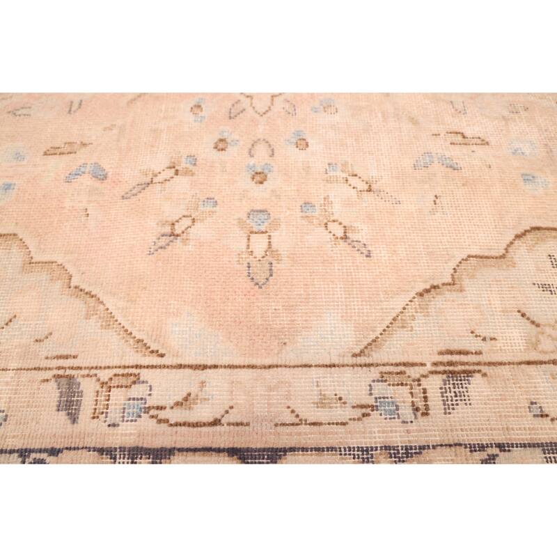 ECARPETGALLERY Hand-knotted Antalya Vintage Blush Wool Rug - 8'8 x 11'11